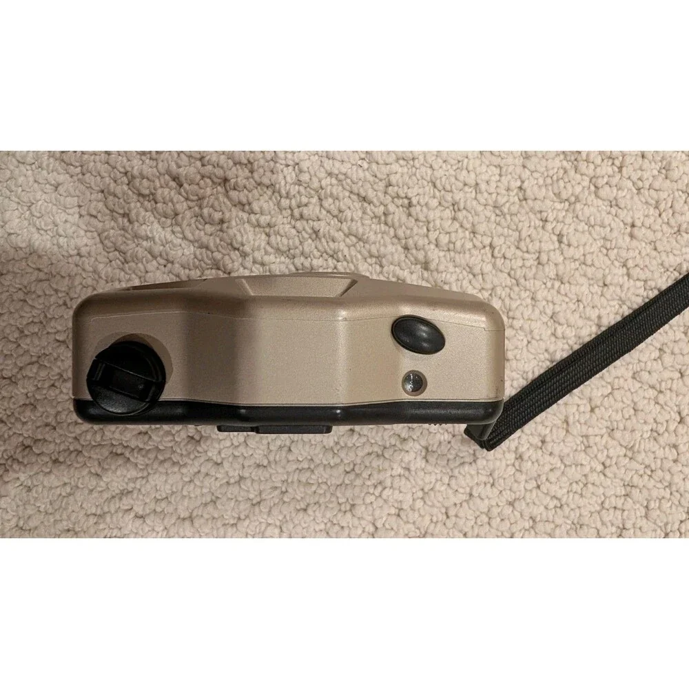 Vivitar Gold Point and Shoot Film Camera 35mm Focus - Tested Working Strap